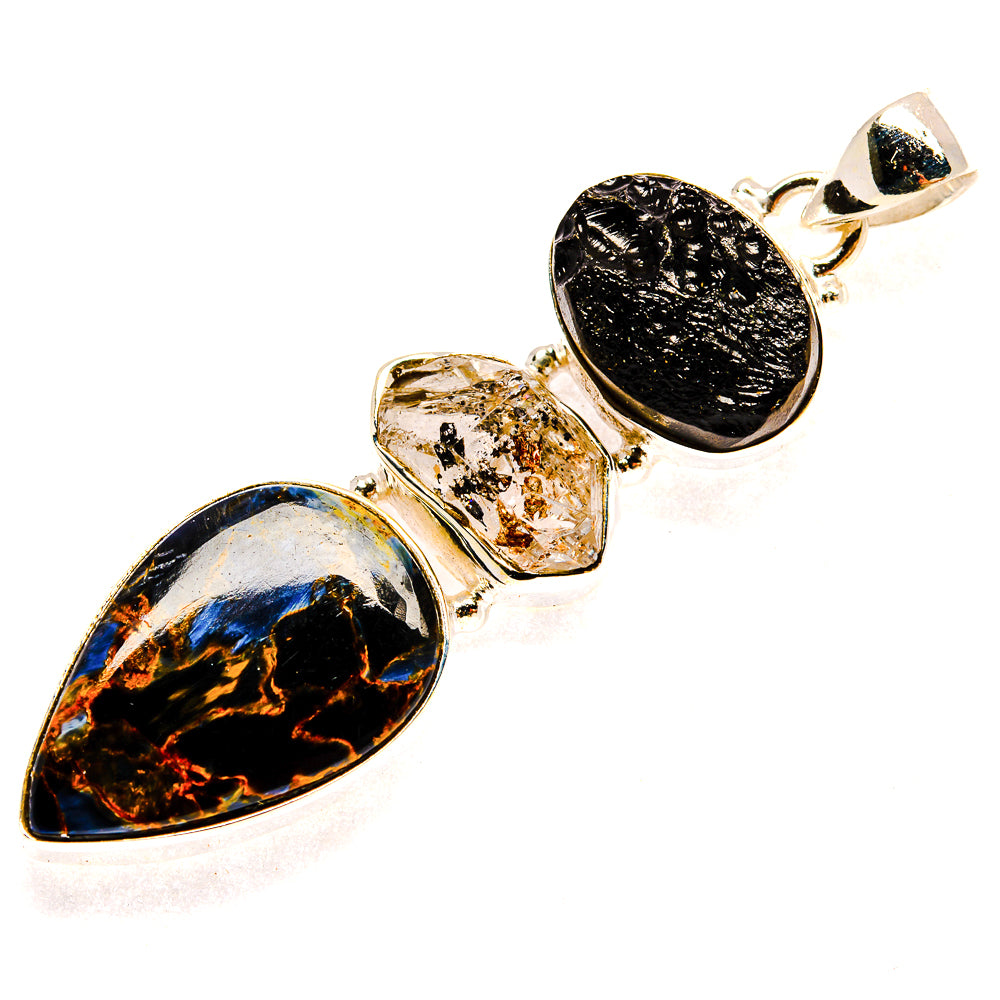 Pietersite Pendants handcrafted by Anasilvercos - PD23340 - Photo 2