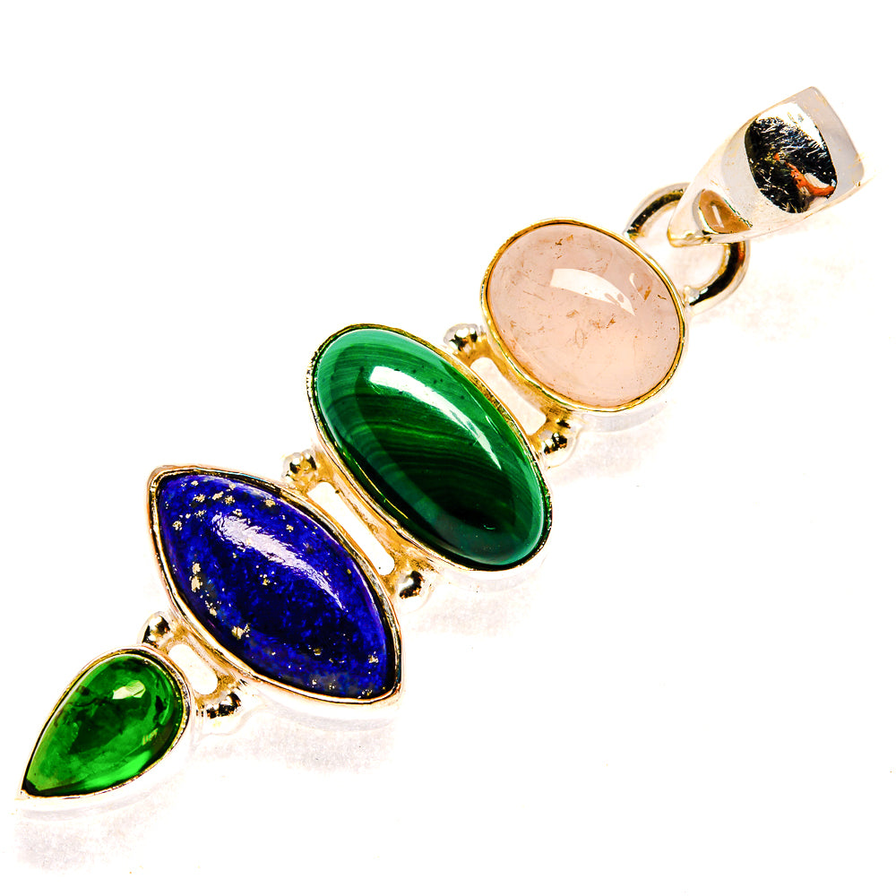 Malachite Pendants handcrafted by Anasilvercos - PD23341 - Photo 2