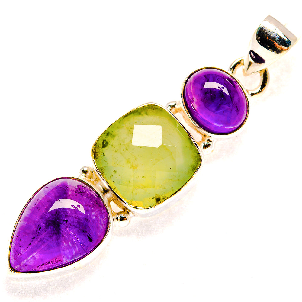 Prehnite Pendants handcrafted by Anasilvercos - PD23347 - Photo 2