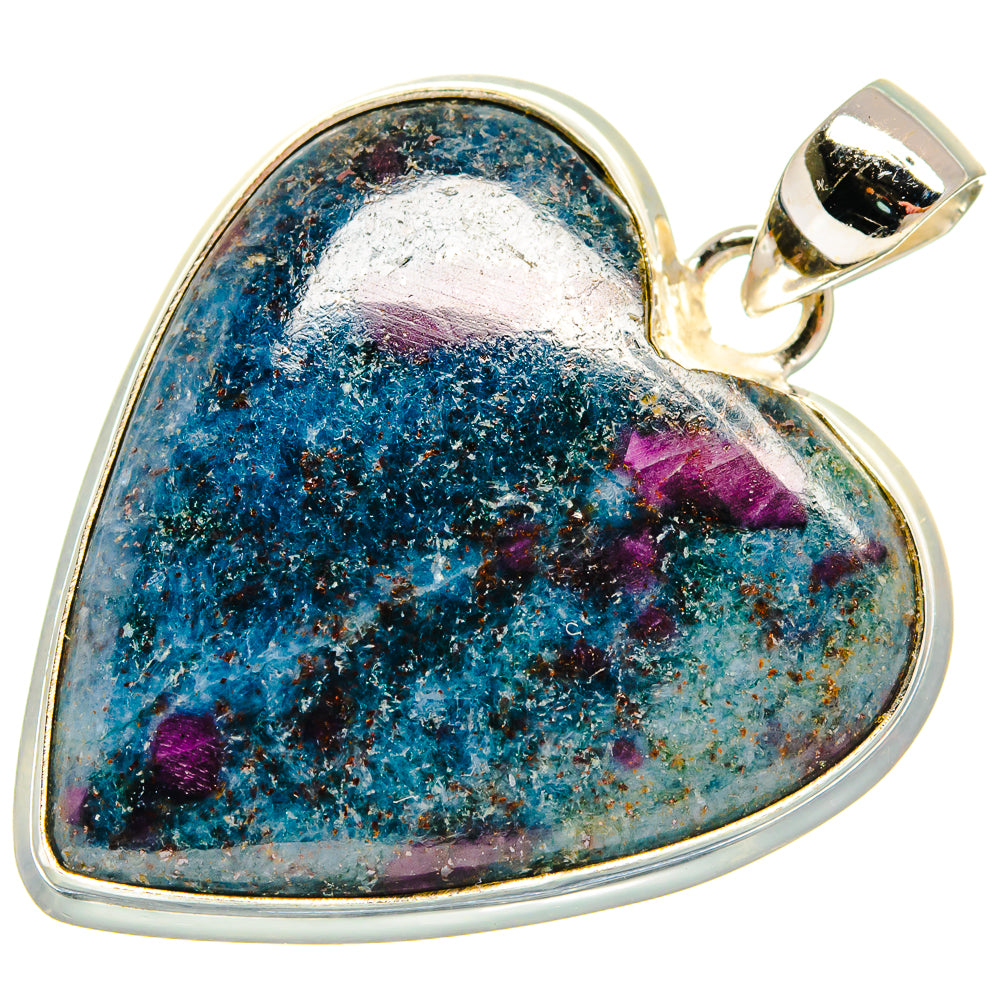 Ruby Fuchsite Pendants handcrafted by Anasilvercos - PD23366 - Photo 2