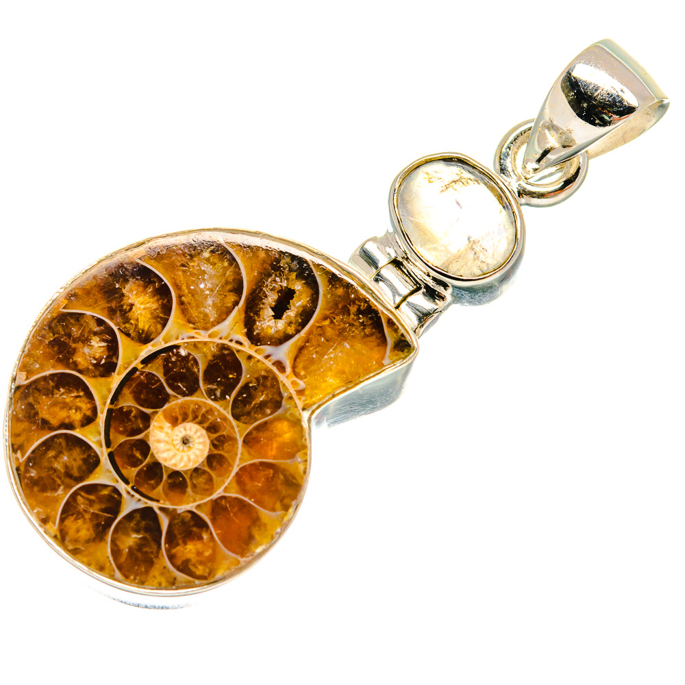 Ammonite Fossil Pendants handcrafted by Anasilvercos - PD23391 - Photo 2