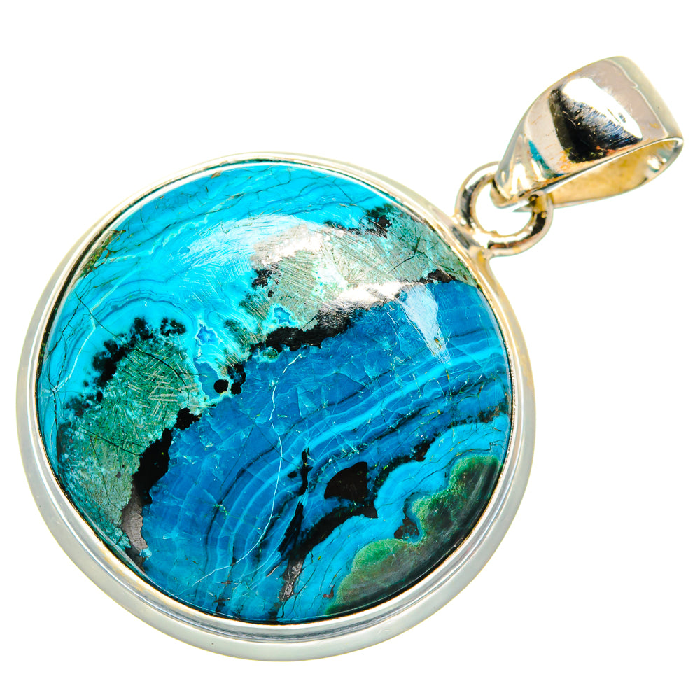 Chrysocolla Pendants handcrafted by Anasilvercos - PD23398 - Photo 2