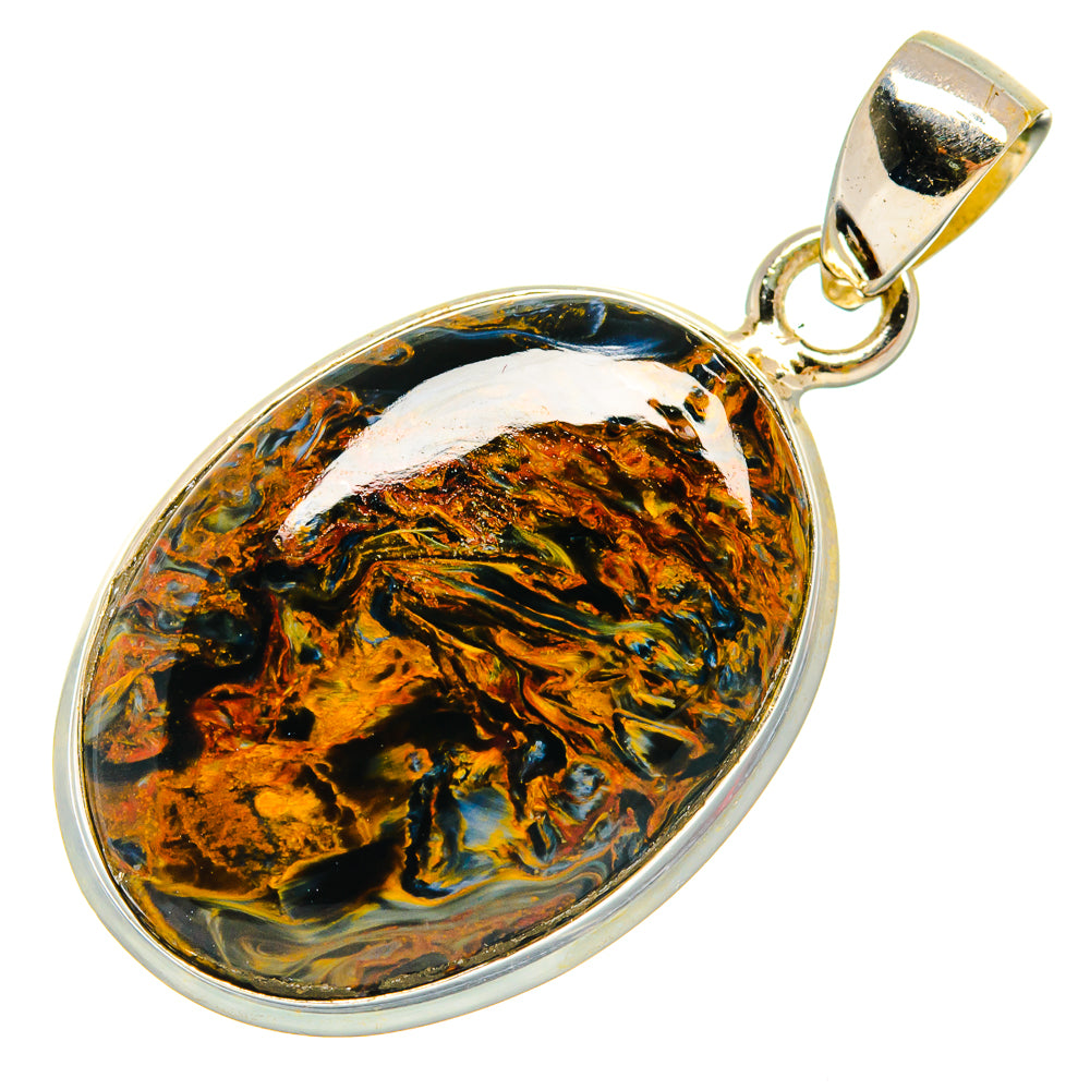 Golden Pietersite Pendants handcrafted by Anasilvercos - PD23411 - Photo 2