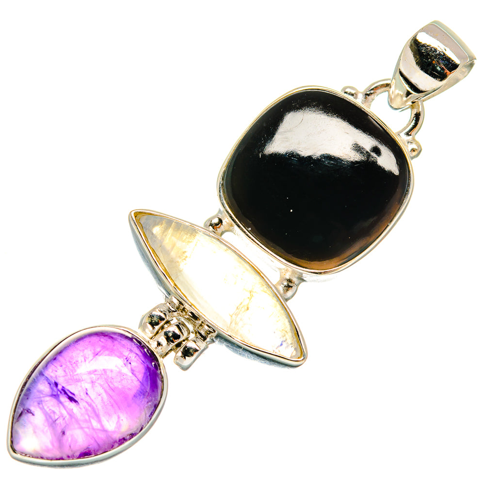 Black Onyx Pendants handcrafted by Anasilvercos - PD23420 - Photo 2