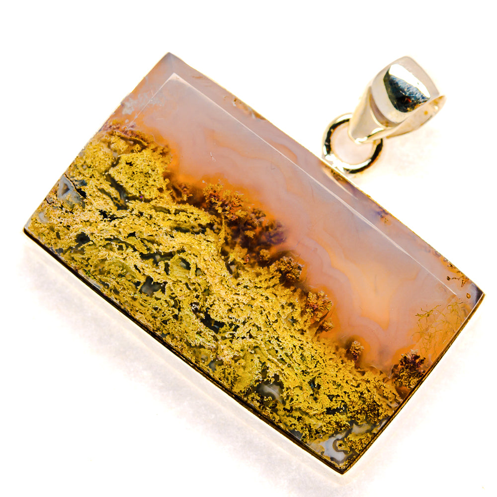 Plume Agate Pendants handcrafted by Anasilvercos - PD23436 - Photo 2