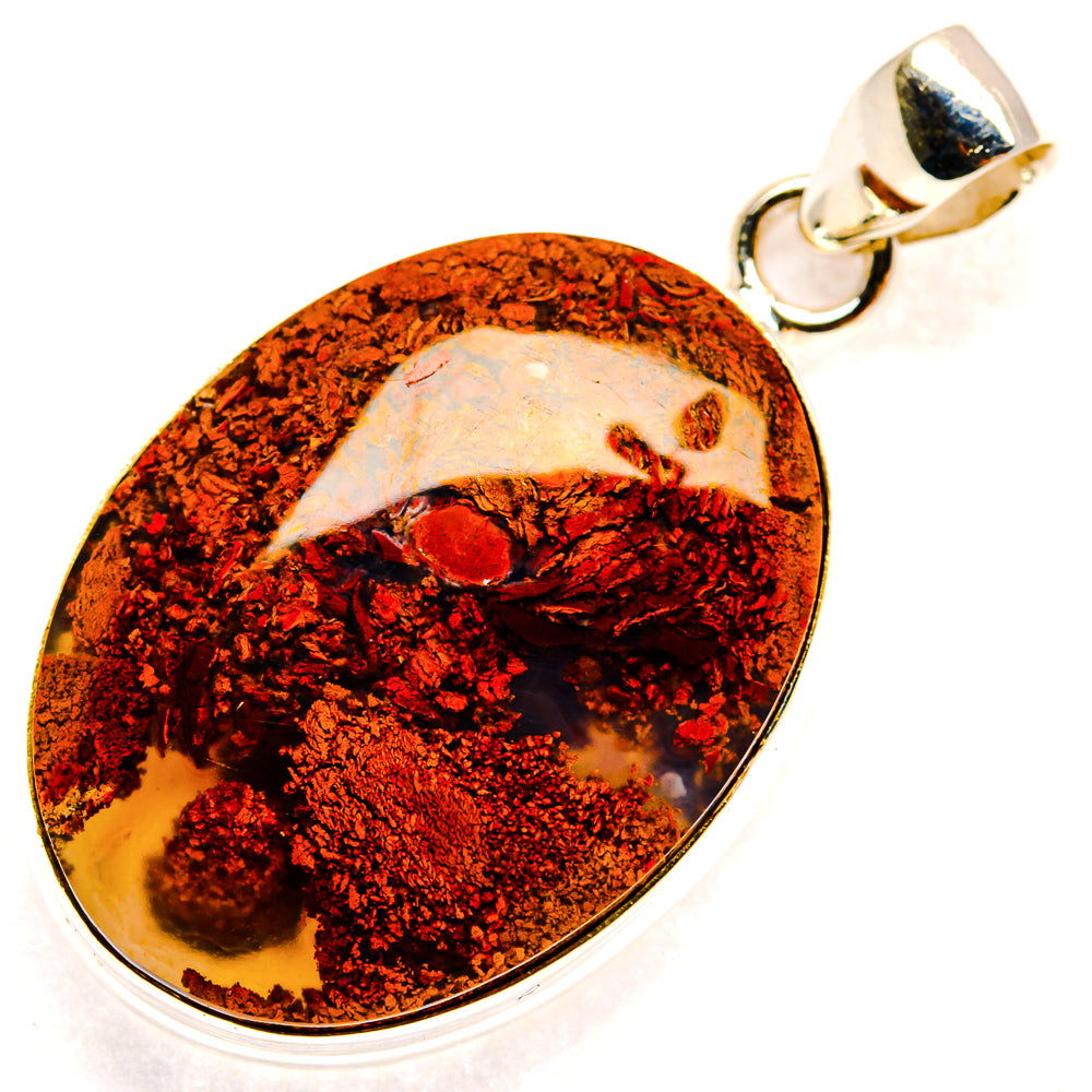 Plume Agate Pendants handcrafted by Anasilvercos - PD23437 - Photo 2