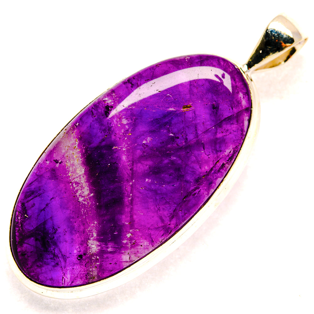 Chevron Amethyst Pendants handcrafted by Anasilvercos - PD23444 - Photo 2