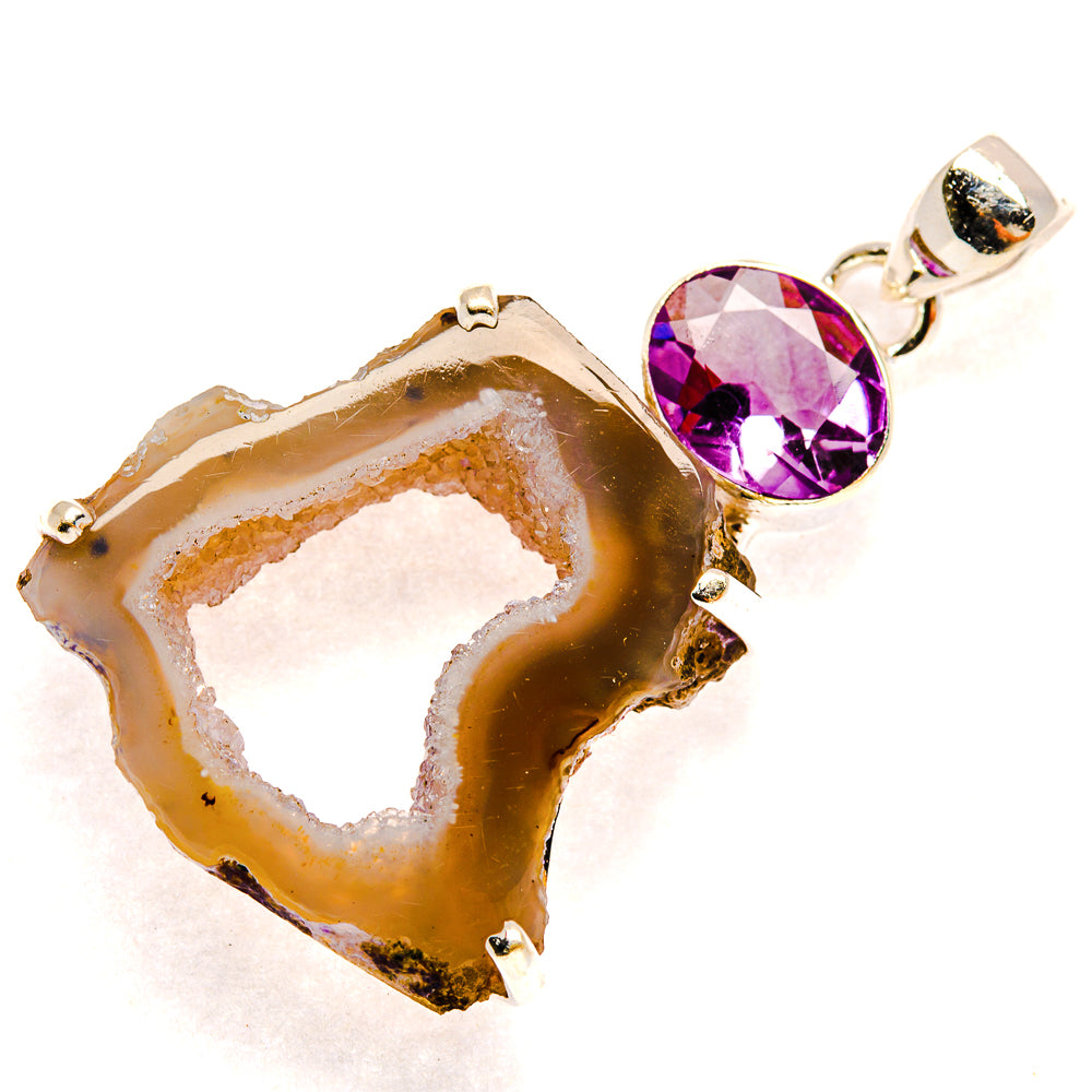 Geode Slice Pendants handcrafted by Anasilvercos - PD23463 - Photo 2