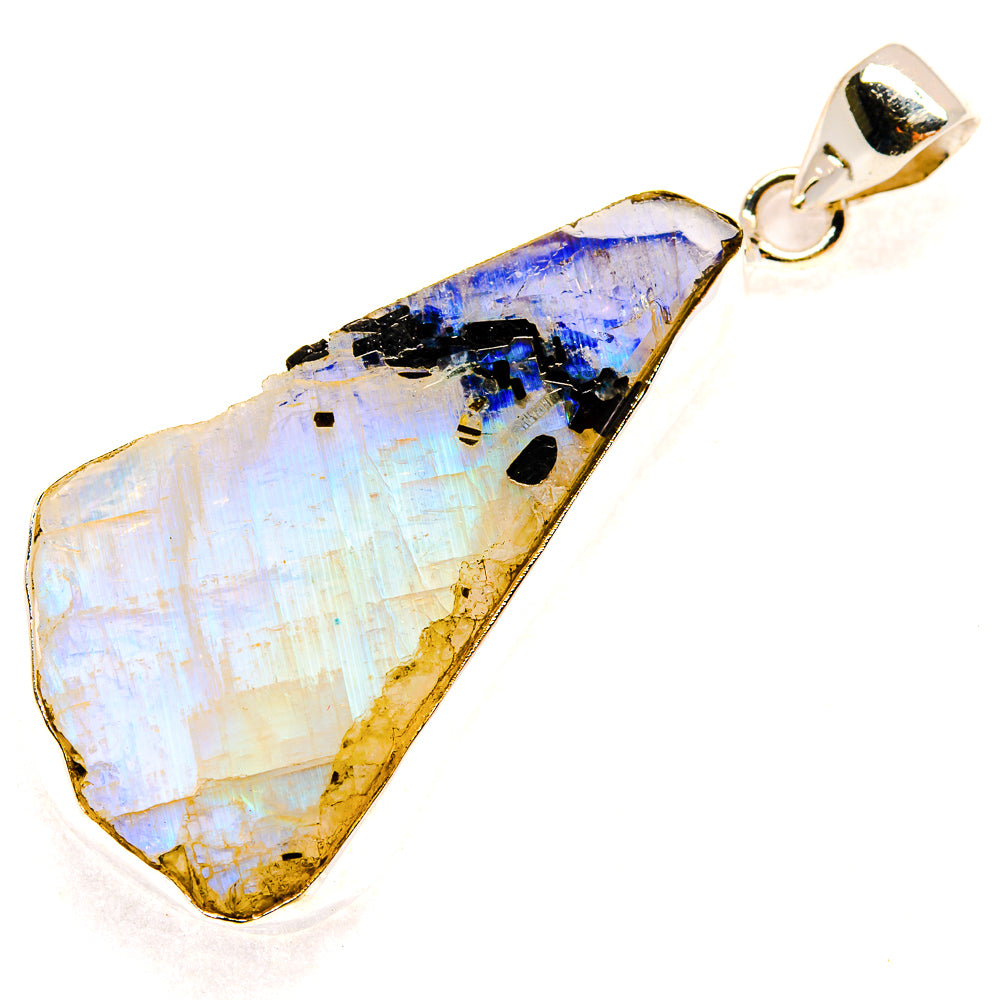 Rainbow Moonstone Pendants handcrafted by Anasilvercos - PD23464 - Photo 2