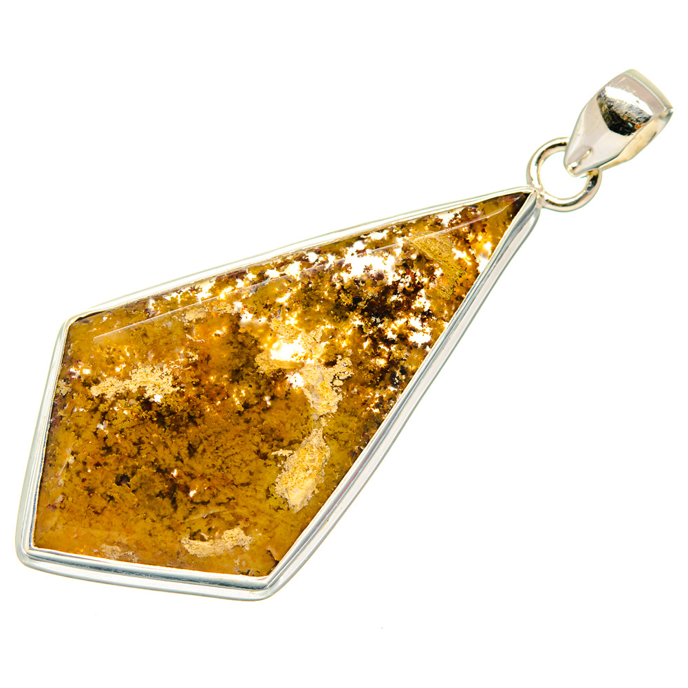 Plume Agate Pendants handcrafted by Anasilvercos - PD23495 - Photo 2