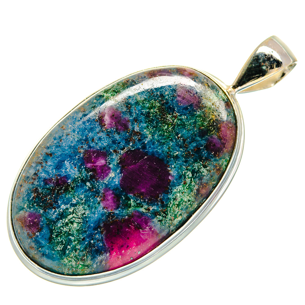 Ruby Fuchsite Pendants handcrafted by Anasilvercos - PD23502 - Photo 2