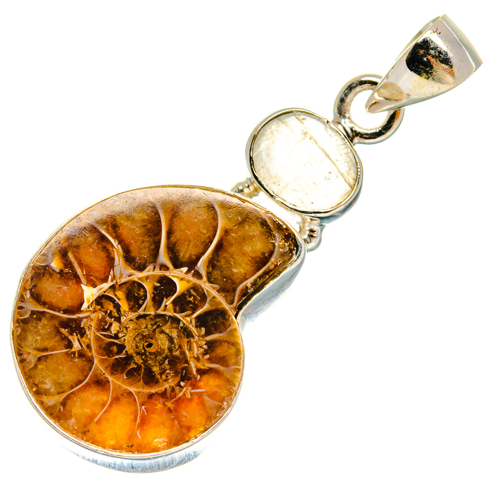 Ammonite Fossil Pendants handcrafted by Anasilvercos - PD23511 - Photo 2