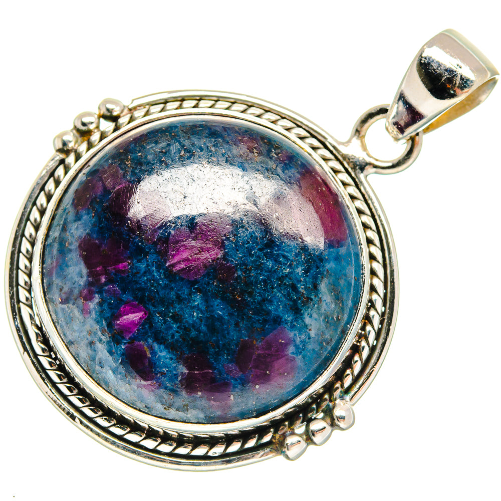 Ruby Fuchsite Pendants handcrafted by Anasilvercos - PD23542 - Photo 2