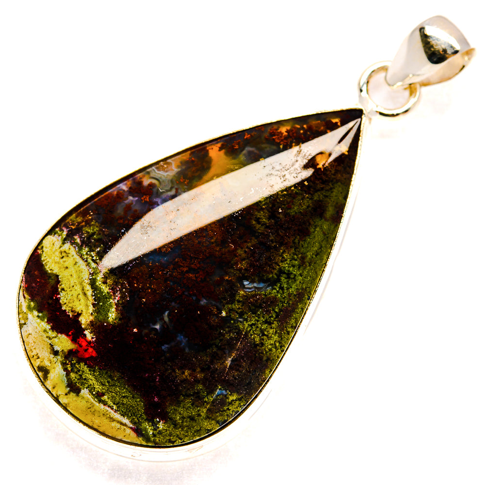 Plume Agate Pendants handcrafted by Anasilvercos - PD23554 - Photo 2