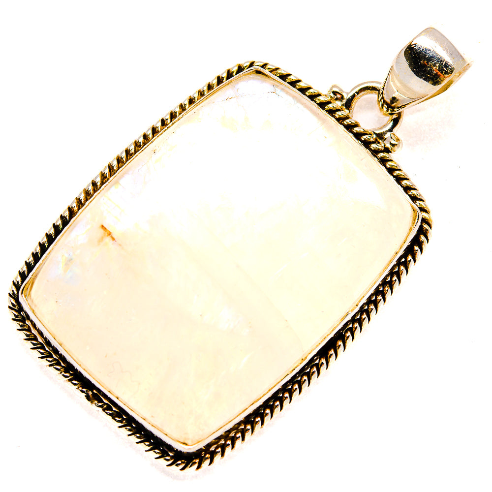 Rainbow Moonstone Pendants handcrafted by Anasilvercos - PD23558 - Photo 2