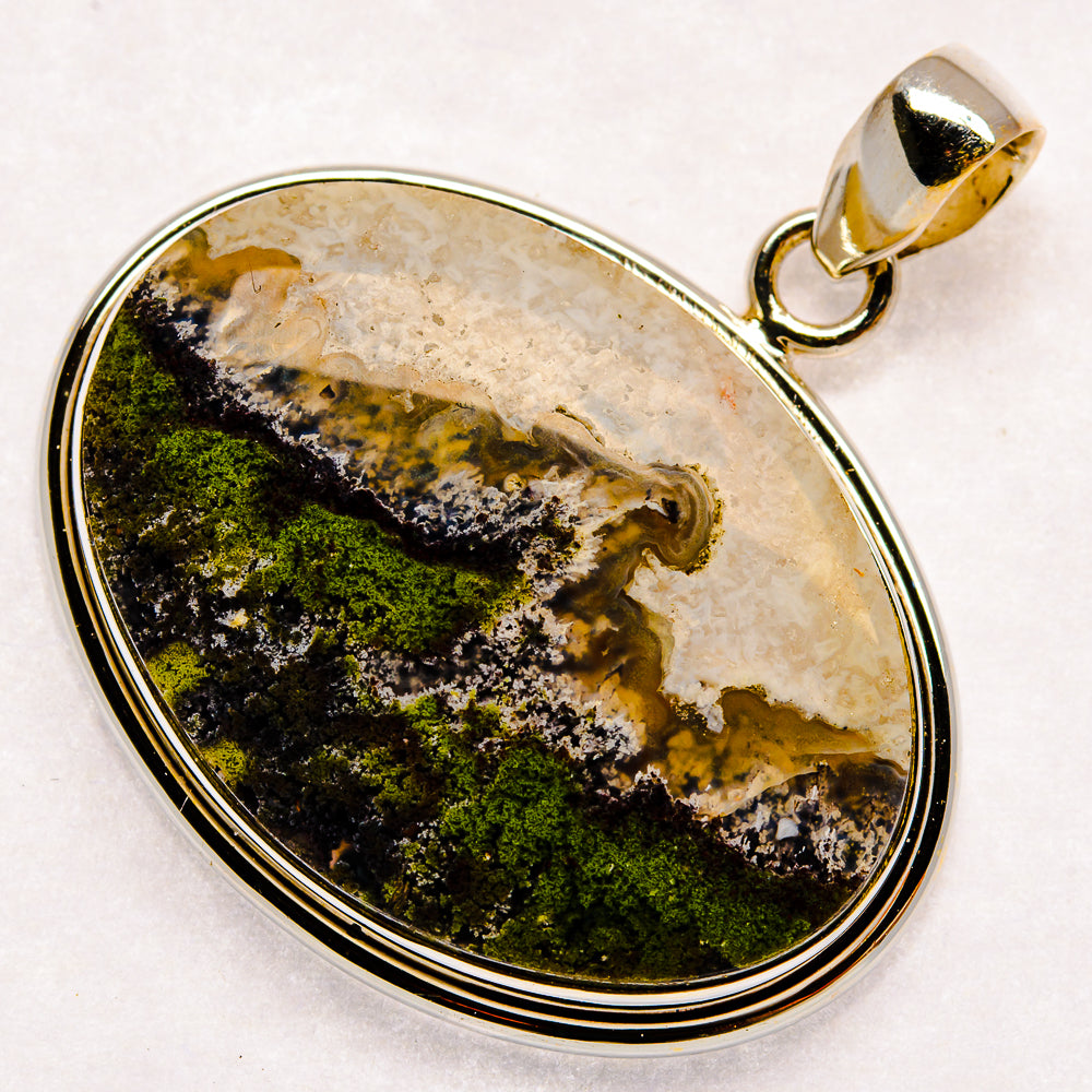Plume Agate Pendants handcrafted by Anasilvercos - PD23565 - Photo 2