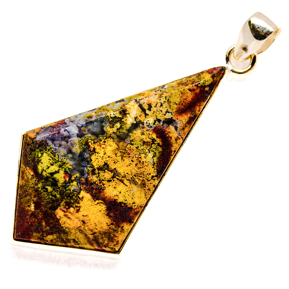 Plume Agate Pendants handcrafted by Anasilvercos - PD23567 - Photo 2