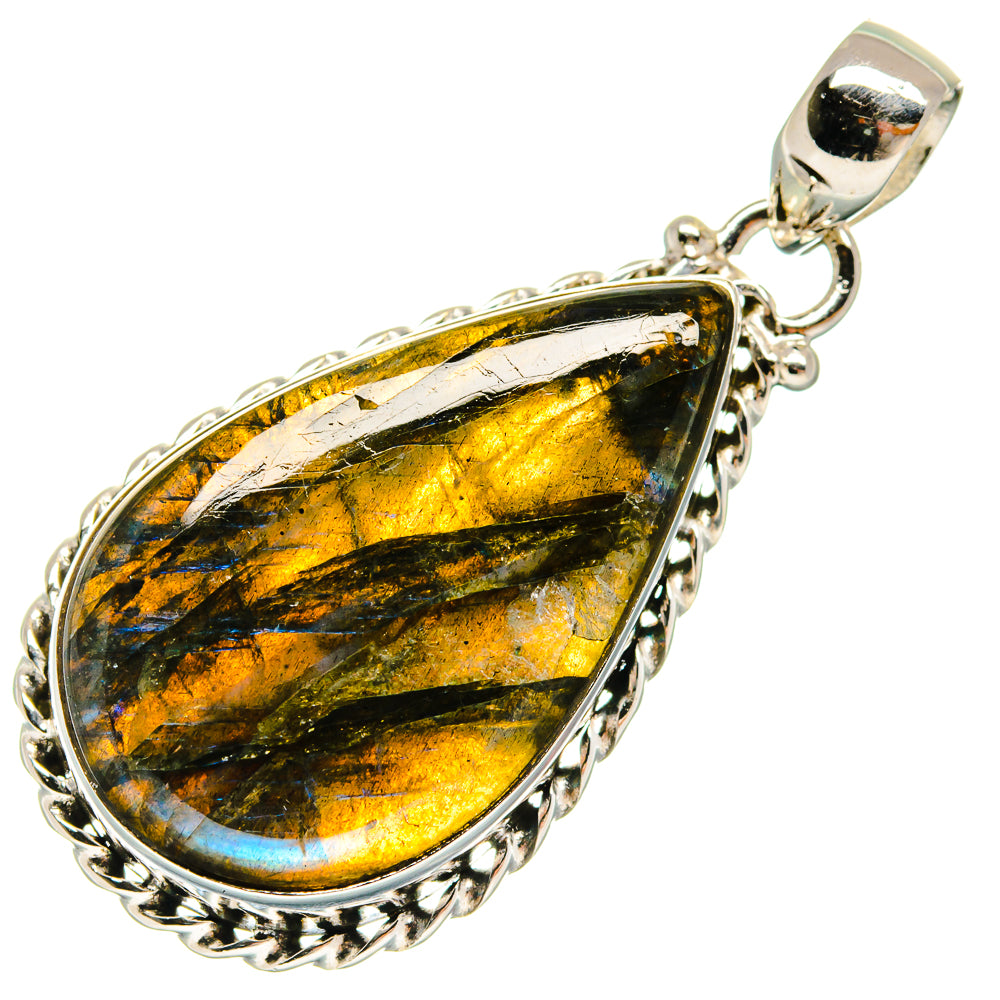Labradorite Pendants handcrafted by Anasilvercos - PD23575 - Photo 2