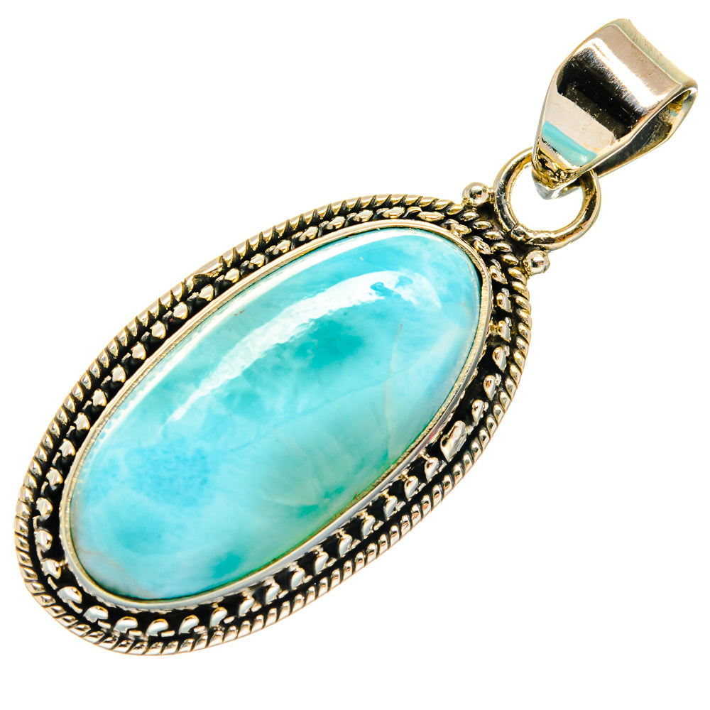 Larimar Pendants handcrafted by Anasilvercos - PD23585 - Photo 2