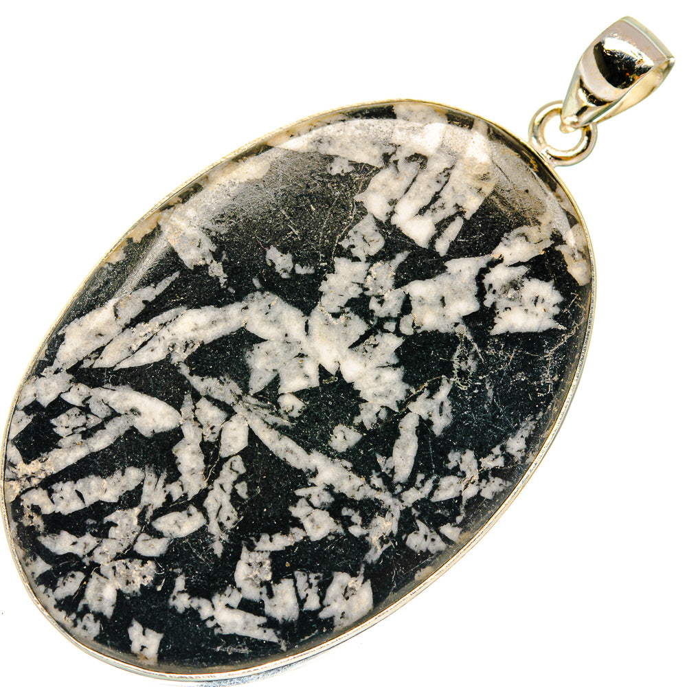 Chrysanthemum Stone Pendants handcrafted by Anasilvercos - PD23595 - Photo 2