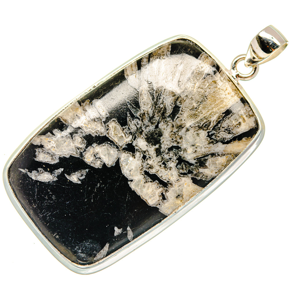 Chrysanthemum Stone Pendants handcrafted by Anasilvercos - PD23597 - Photo 2