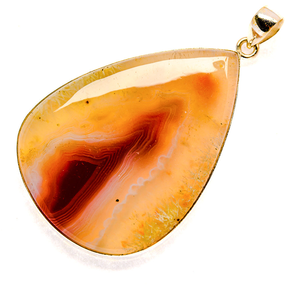 Botswana Agate Pendants handcrafted by Anasilvercos - PD23608 - Photo 2