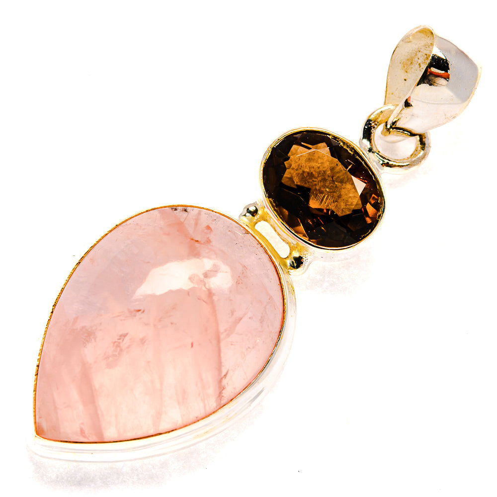 Rose Quartz Pendants handcrafted by Anasilvercos - PD23610 - Photo 2