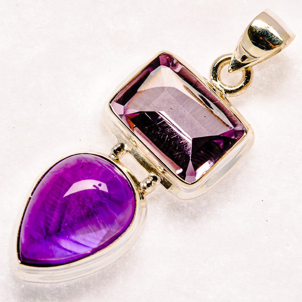Amethyst Pendants handcrafted by Anasilvercos - PD23623 - Photo 2