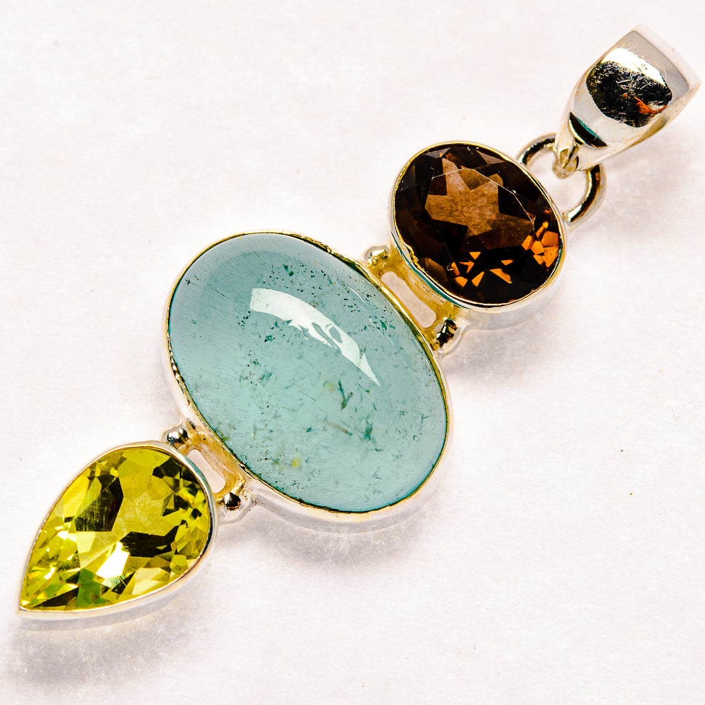 Aquamarine Pendants handcrafted by Anasilvercos - PD23625 - Photo 2