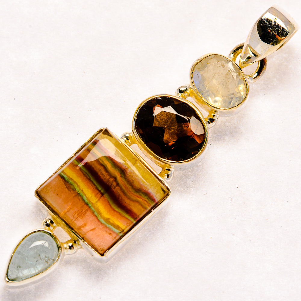 Fluorite Pendants handcrafted by Anasilvercos - PD23633 - Photo 2