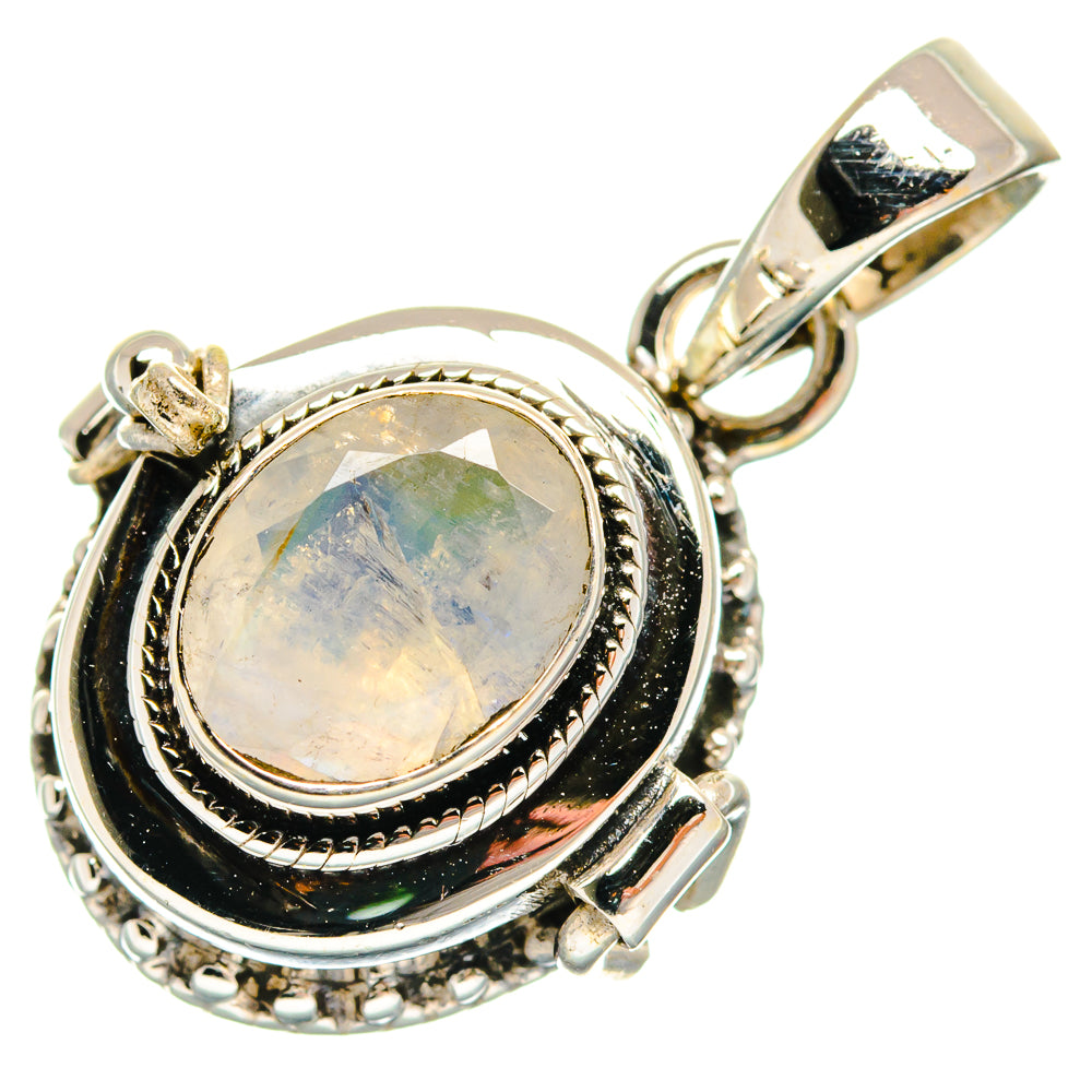 Rainbow Moonstone Pendants handcrafted by Anasilvercos - PD23654 - Photo 2