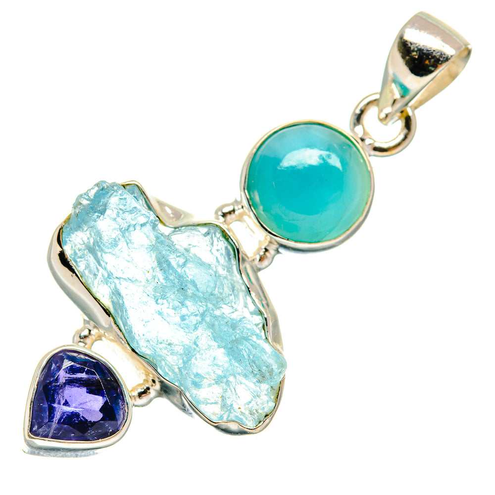 Aquamarine Pendants handcrafted by Anasilvercos - PD23689 - Photo 2