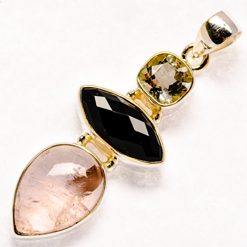 Rose Quartz Pendants handcrafted by Anasilvercos - PD23690 - Photo 2