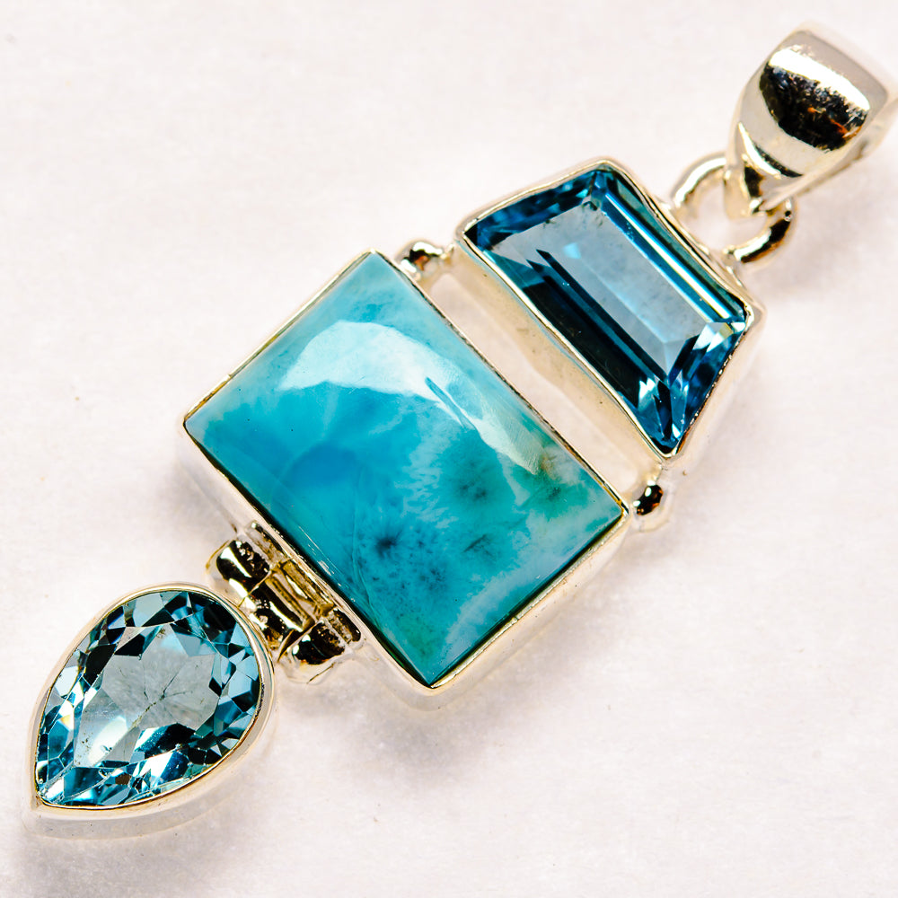 Larimar Pendants handcrafted by Anasilvercos - PD23691 - Photo 2