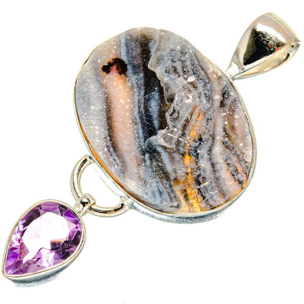 Desert Druzy Pendants handcrafted by Anasilvercos - PD23706 - Photo 2