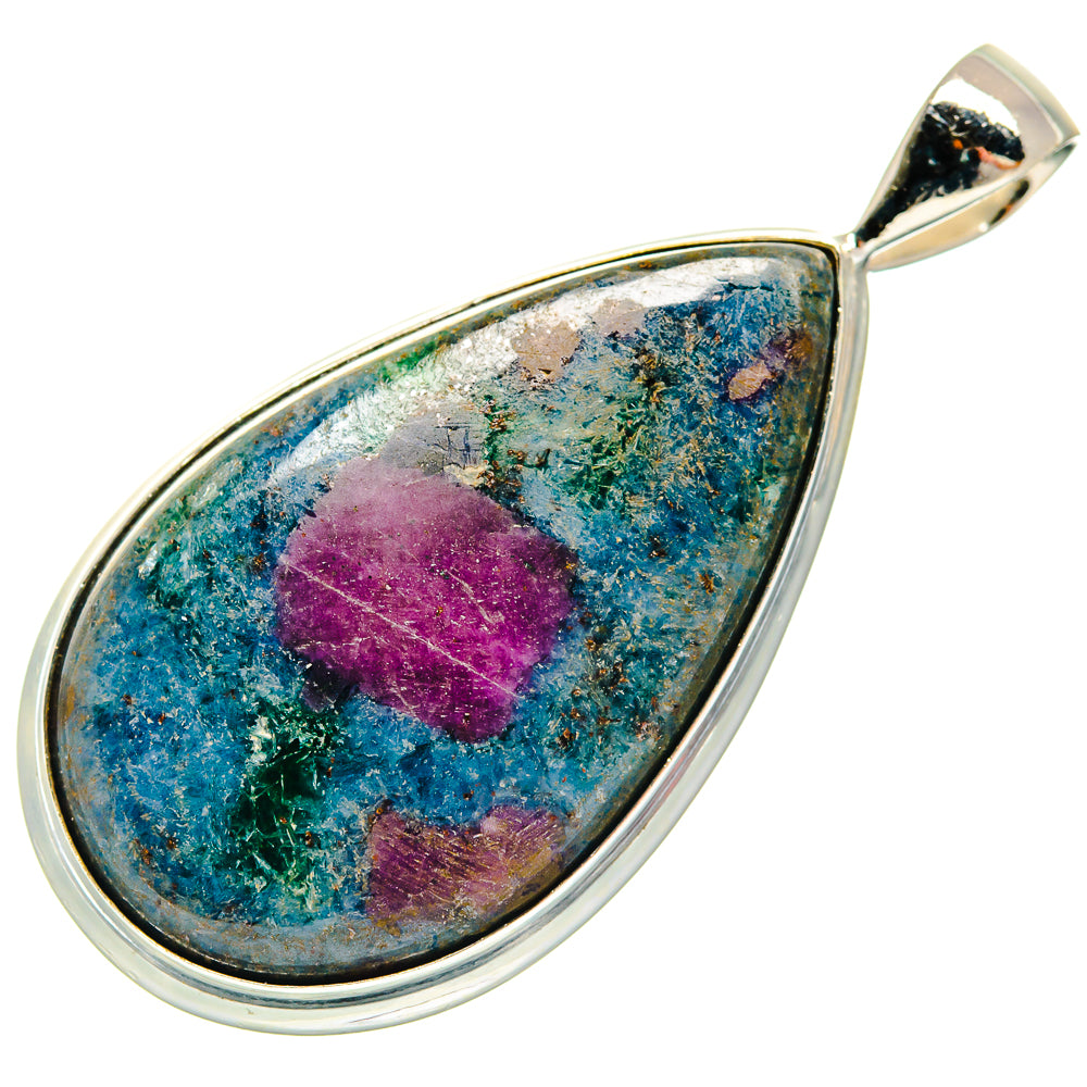 Ruby Fuchsite Pendants handcrafted by Anasilvercos - PD23732 - Photo 2