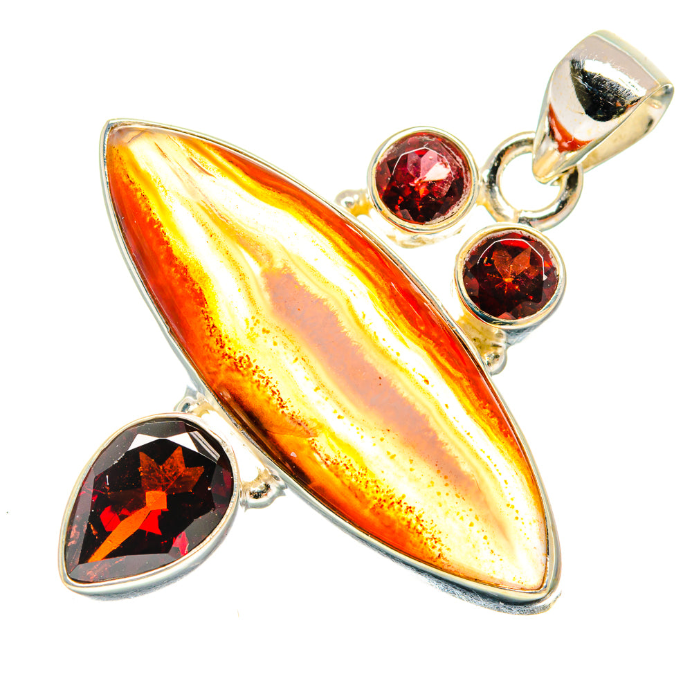 Botswana Agate Pendants handcrafted by Anasilvercos - PD23751 - Photo 2