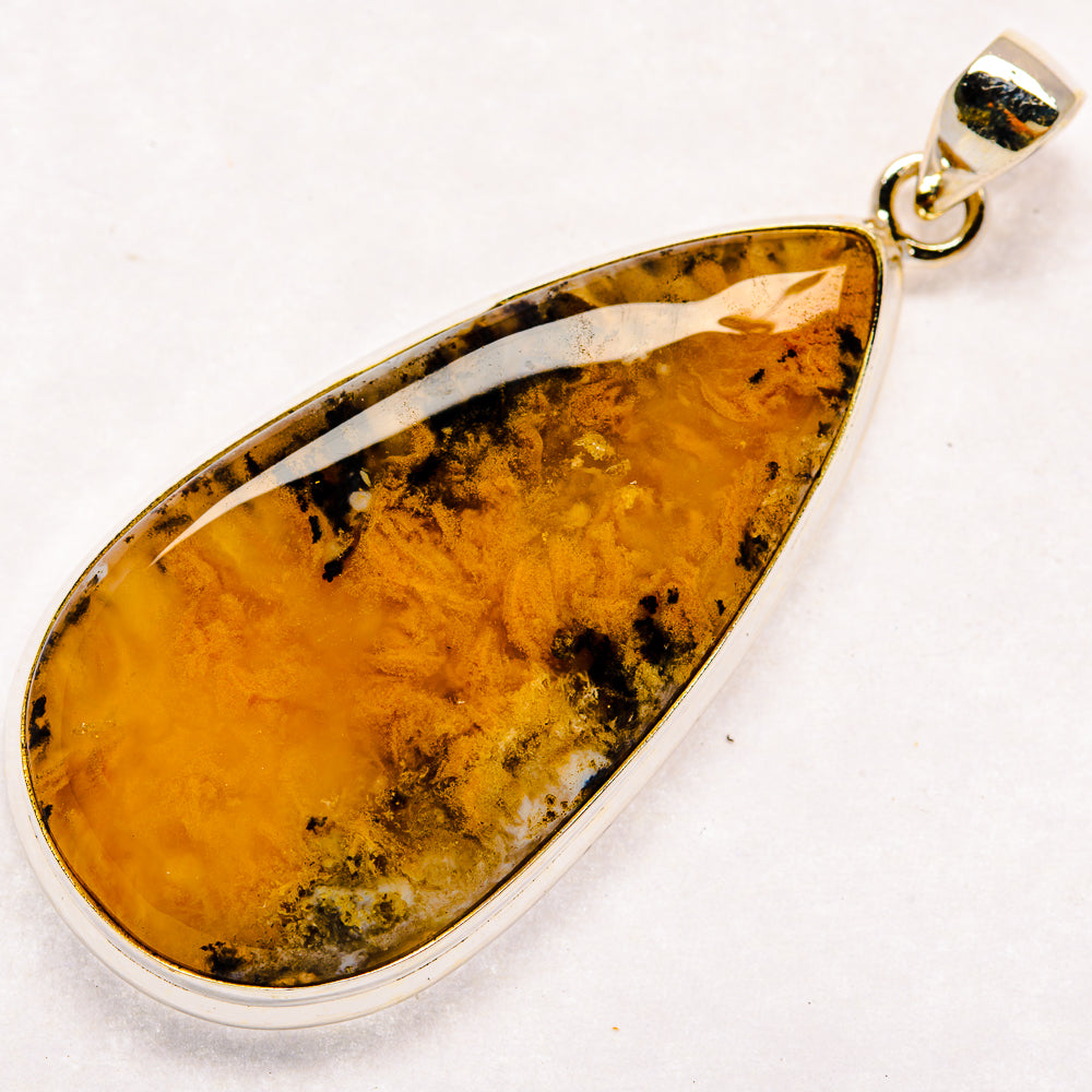 Indonesian Plume Agate Pendants handcrafted by Anasilvercos - PD23762 - Photo 2