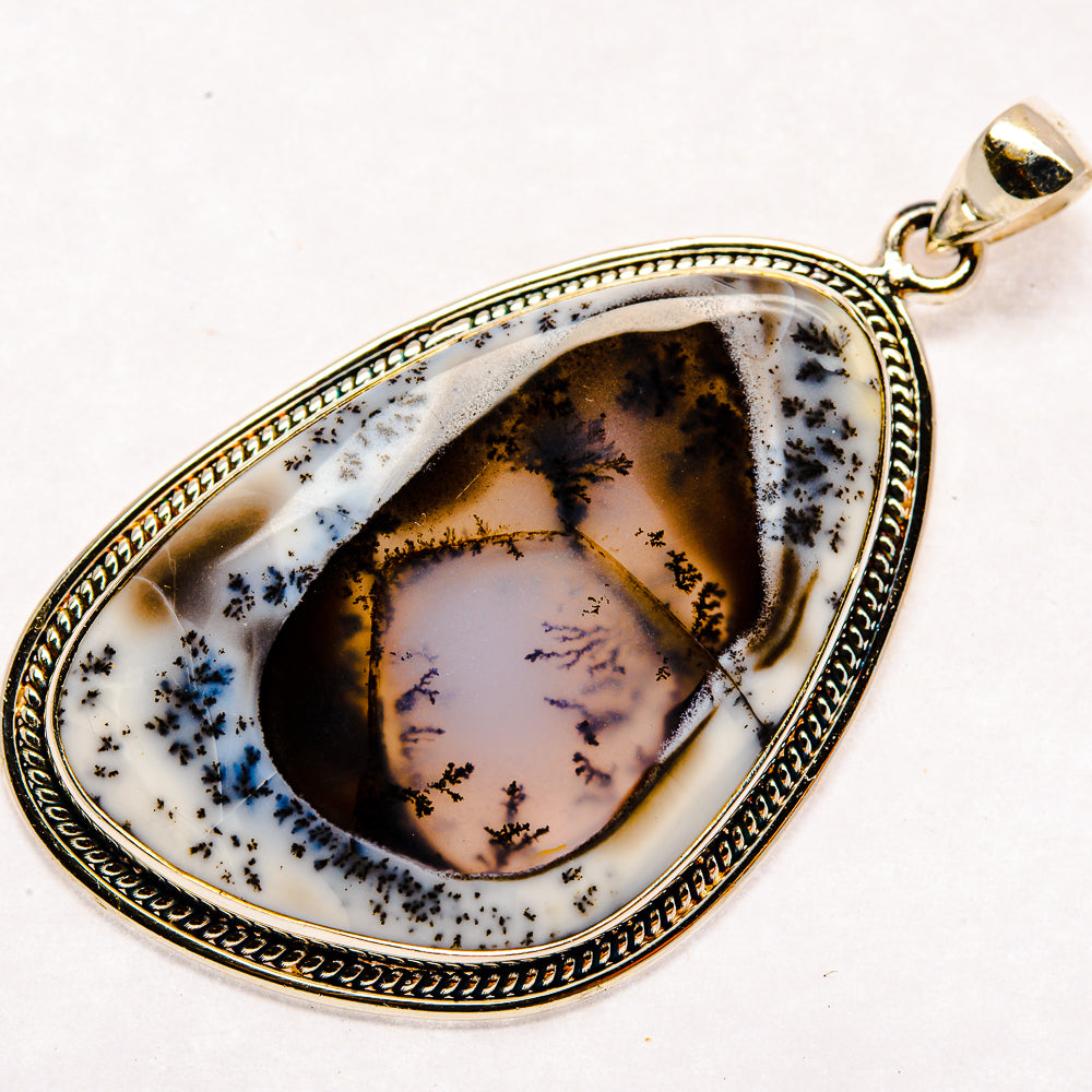 Dendritic Opal Pendants handcrafted by Anasilvercos - PD23763 - Photo 2
