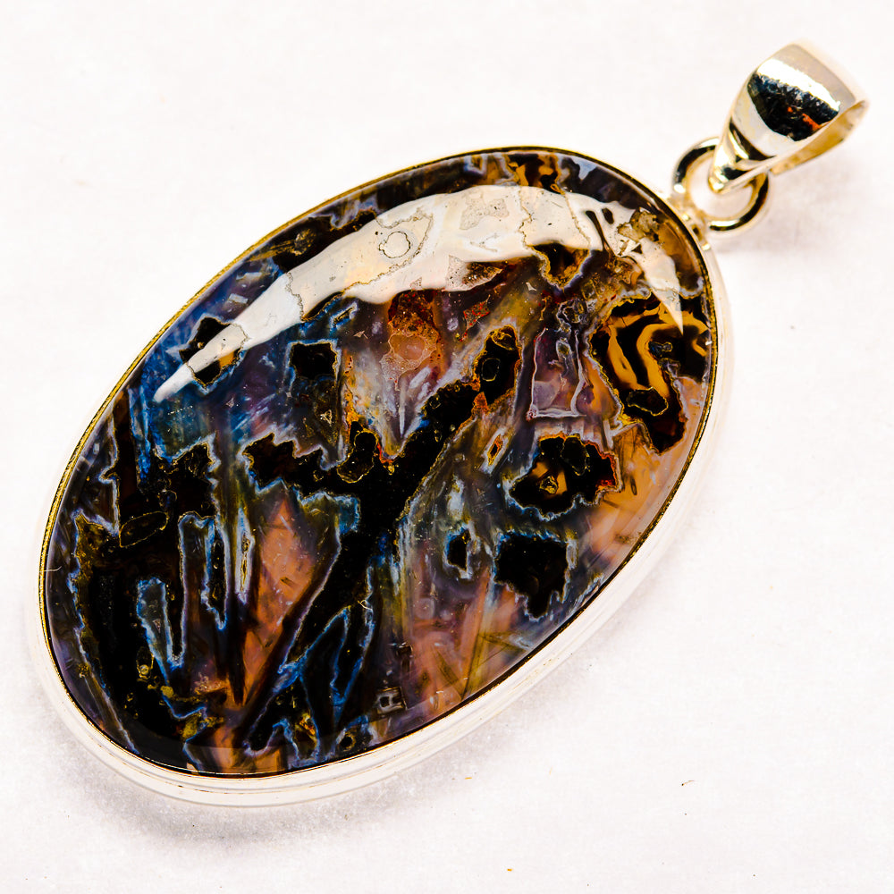 Turkish Tube Agate Pendants handcrafted by Anasilvercos - PD23764 - Photo 2