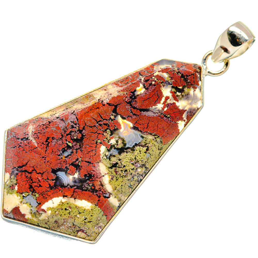 Indonesian Plume Agate Pendants handcrafted by Anasilvercos - PD23767 - Photo 2
