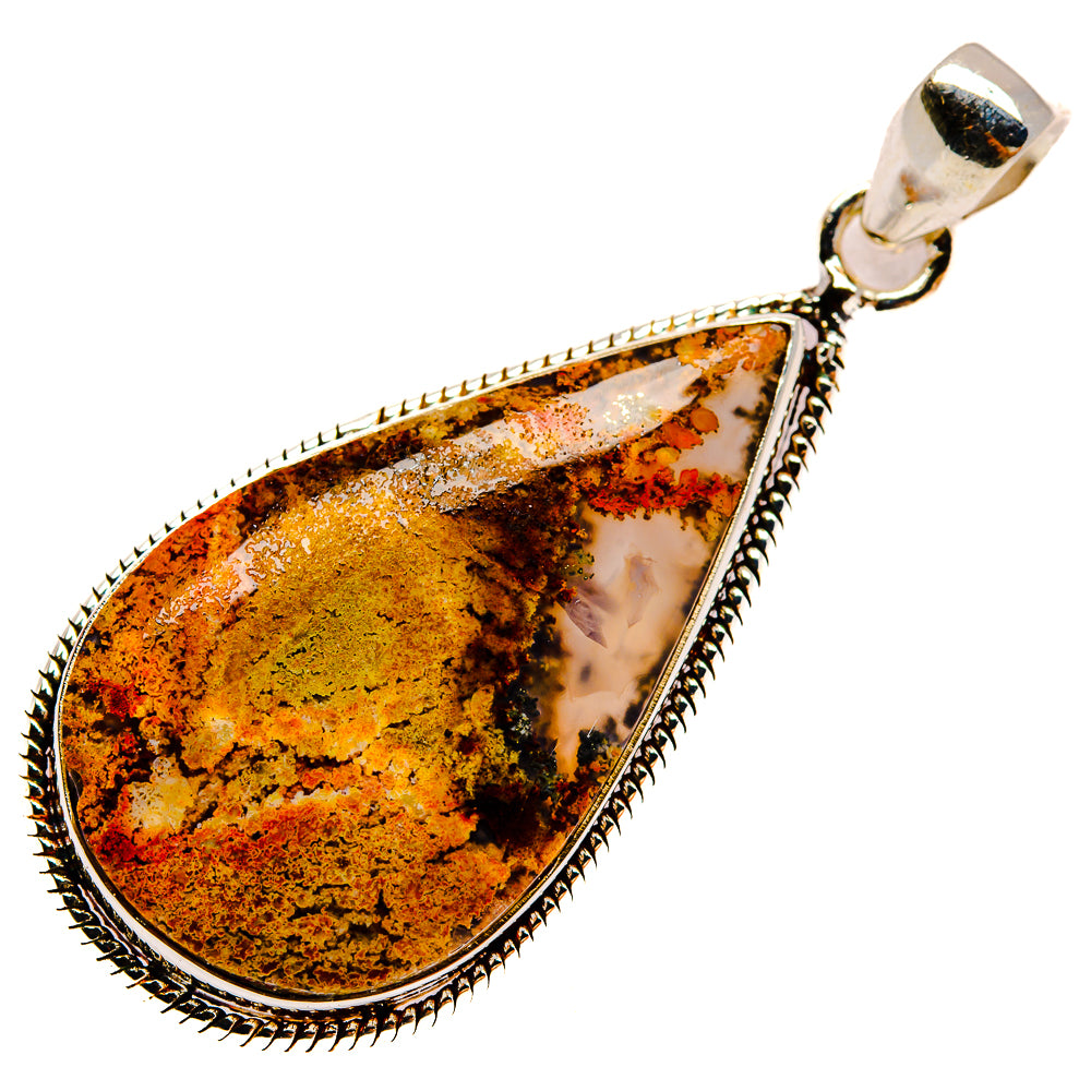 Indonesian Plume Agate Pendants handcrafted by Anasilvercos - PD23780 - Photo 2