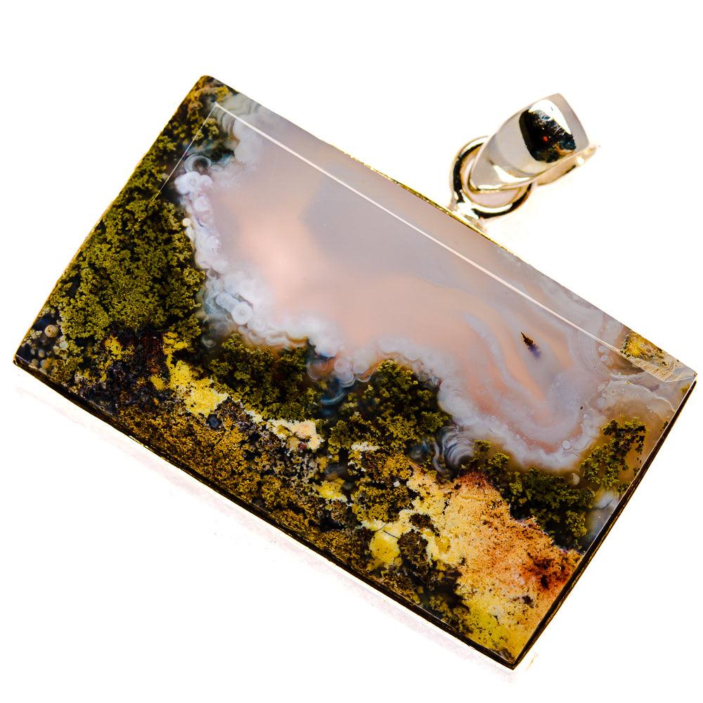 Indonesian Plume Agate Pendants handcrafted by Anasilvercos - PD23787 - Photo 2