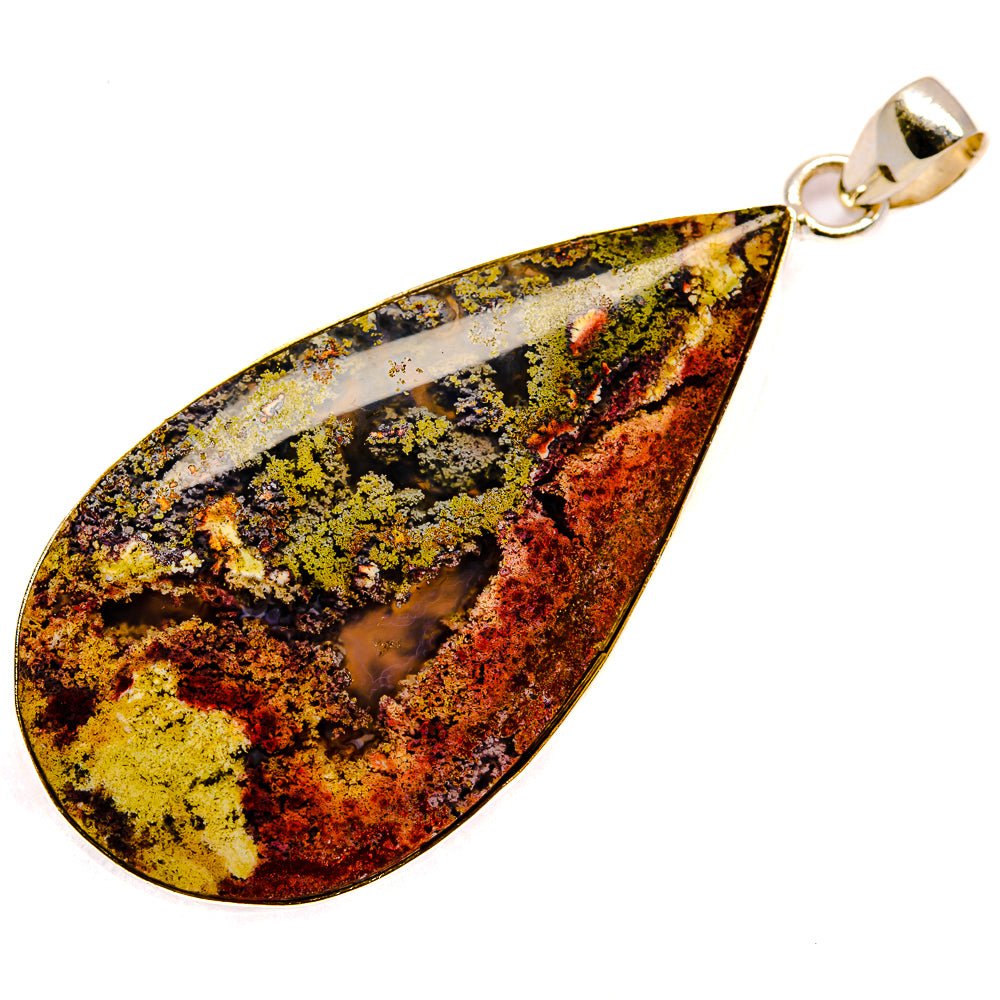 Indonesian Plume Agate Pendants handcrafted by Anasilvercos - PD23789 - Photo 2