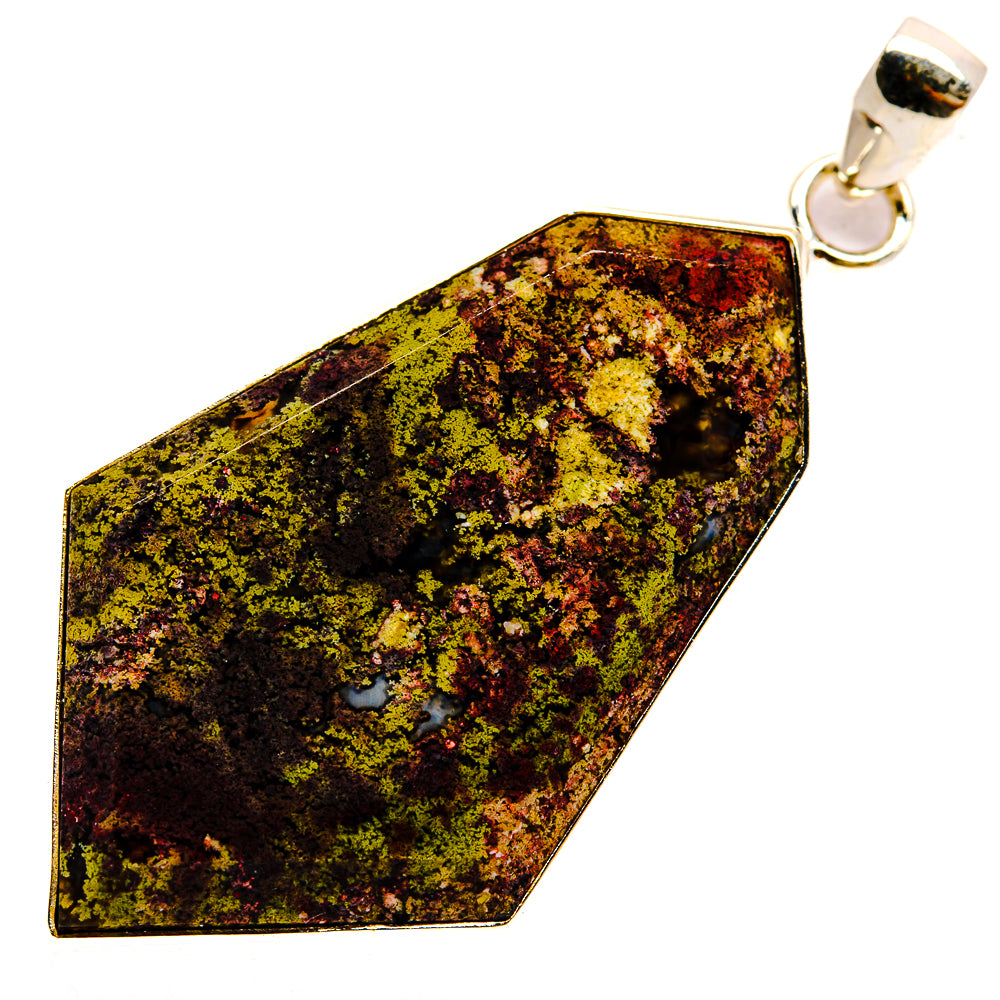 Indonesian Plume Agate Pendants handcrafted by Anasilvercos - PD23790 - Photo 2