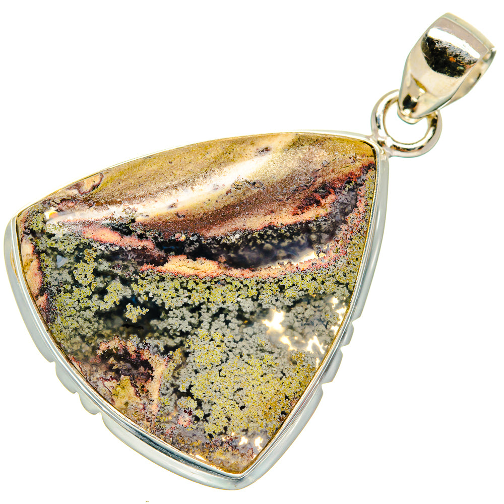Indonesian Plume Agate Pendants handcrafted by Anasilvercos - PD23796 - Photo 2