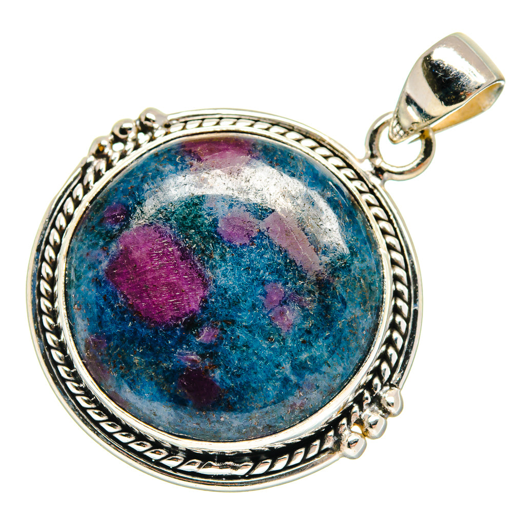 Ruby Fuchsite Pendants handcrafted by Anasilvercos - PD23797 - Photo 2