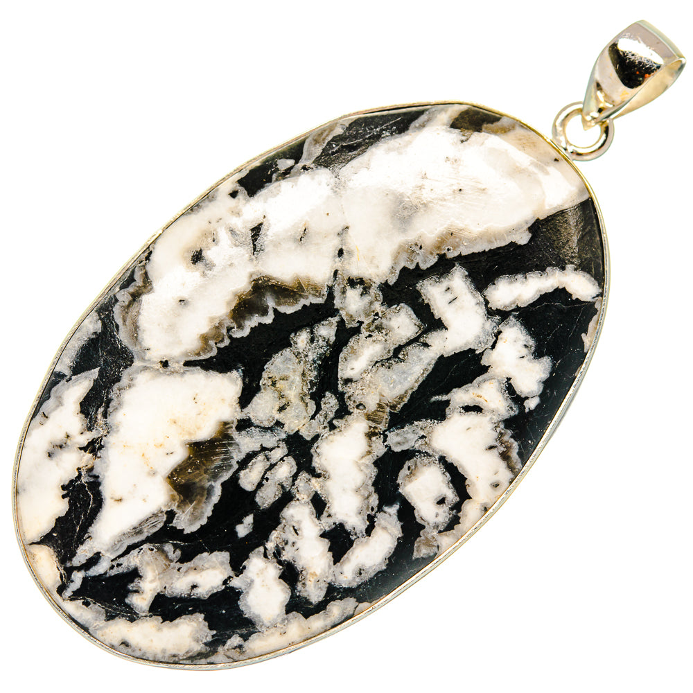 Chrysanthemum Stone Pendants handcrafted by Anasilvercos - PD23827 - Photo 2