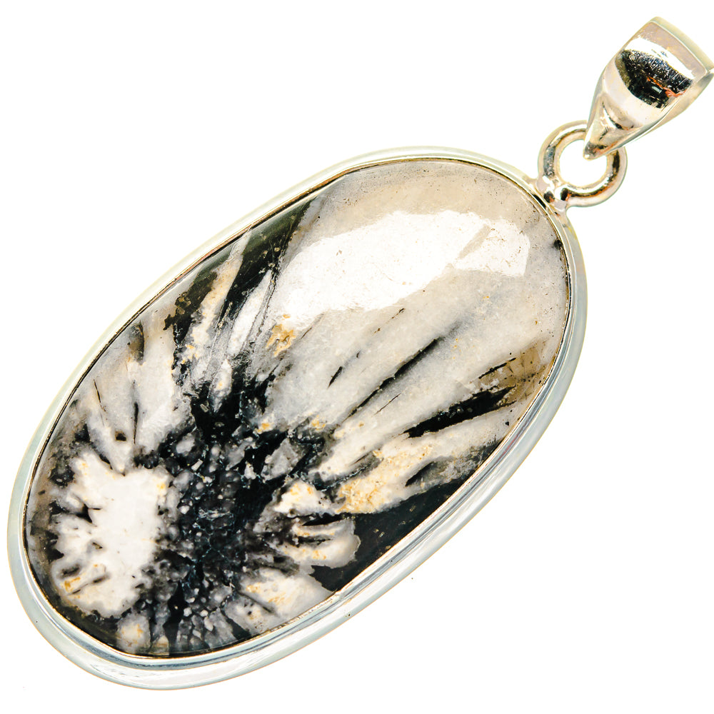 Chrysanthemum Stone Pendants handcrafted by Anasilvercos - PD23836 - Photo 2