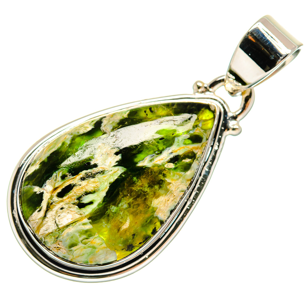 Australian Green Opal Pendants handcrafted by Anasilvercos - PD23876 - Photo 2
